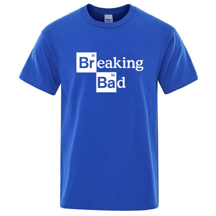Men's T-shirt High Quality Cotton Blend O Neck Heisenberg Men T-shirt Short Sleeve Casual Breaking Bad Print T Shirt for Men