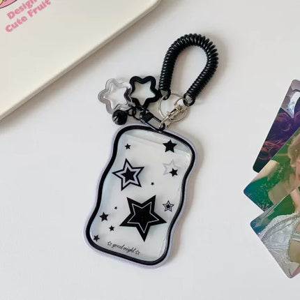 Kpop Photocard Holder Photo Display Holder With Star Keychain Idol Picture Protector Sleeves Credit ID Cards Protective Case