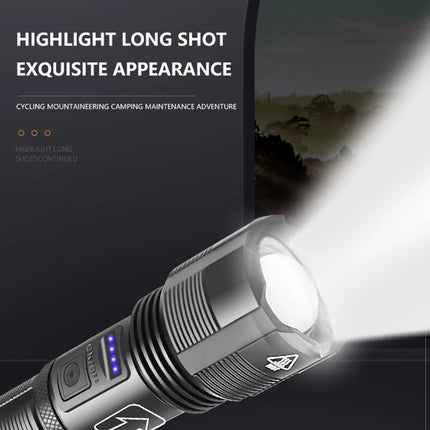 Aluminum Alloy XHP70.2 XHP50.2 Tactical Hunting Torch 4 Core Led Flashlight 18650 AAA Battery Usb Rechargeable Zoomable Lantern