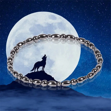 Black Magnetic Black Gallstone Anklet Men Women Lymphatic Detoxification Magnetic Therapy Weight Loss Slimming Bracelet