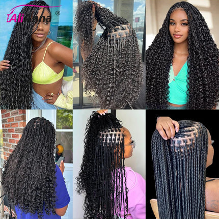 Boho Braids Human Hair Deep Wave Human Hair Braiding Hair 16-26 Inch Bulk Human Hair Bundles 50g/100g Culry Crochet Human Hair Bulk And Braiding Hair Extensions 100% Human Hair No Shedding Fast Shipping Locs Hair Top Quality