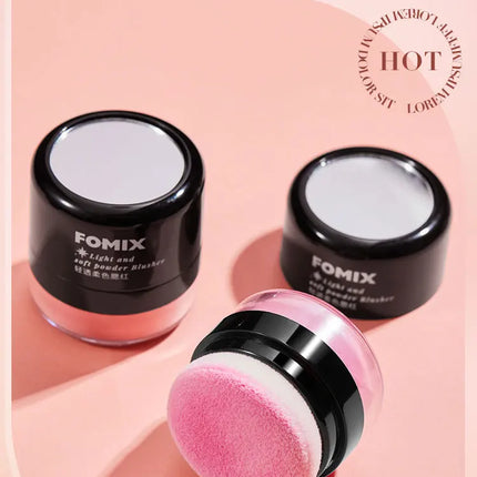 FOMIX Loose Powder Air Cushion Blush Long Last High Pigment Soft Misty Matte Face Blusher Natural Colors For Cheek