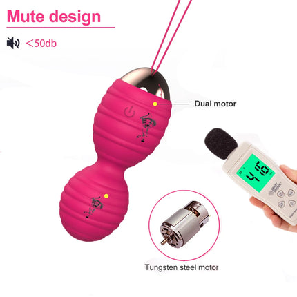 Vaginal tighten Exercise Kegel Balls 12 Speed Vibrating eggs Silicone Ben wa ball G Spot Vibrator Erotic sex toy for Women