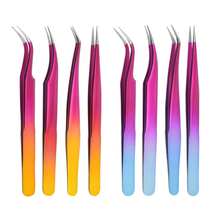 New 1Pc Eyelash Tweezers Anti-static Non-magnetic Professional Pincet 3D Eyelash Extension Tweezer 100% Closure Makeup Tool
