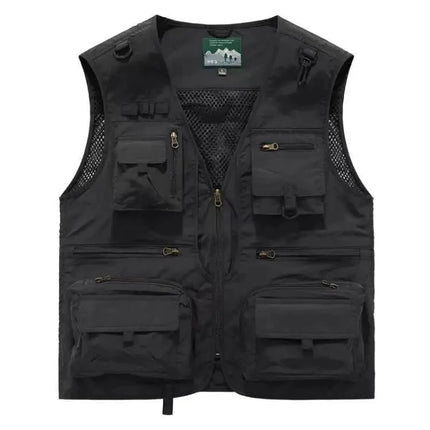 2026 Spring/Summer New Multi-Pocket Outdoor Workwear Tank Top Mesh Breathable Photography Fishing Tactical Vest