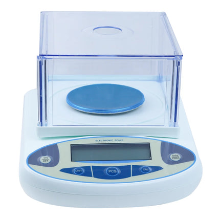500gx0.001g Electronic Balance Scale with Windshield High Precision Laboratory Solid Analytical Digital Precision Balance Scale