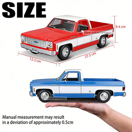 Maisto 1:18 1974 Chevrolet C10 Cheyenne Super pickup Alloy Car Model Static Die Casting Collection Gift Toy Gift Black base