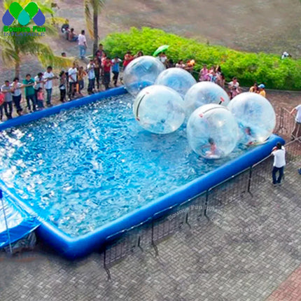 Portable Square Shape Inflatable Swimming Pool For Sale,water Zorb Walking Ball Pools For Outdoor Kids Activity Summer Water fun