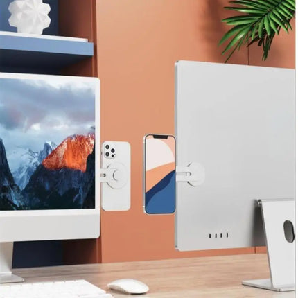 1Pc Magnetic Phone Holder For Laptop Phone Holder Magsafe Laptop Phone Side Cell Phone Stand Mount