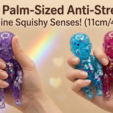 Squishy Babies Glitter Purple Baby Squishy Slow Rising Sugar Swaps Style Stress Relief Fidget Toys Easter Stuffers Party