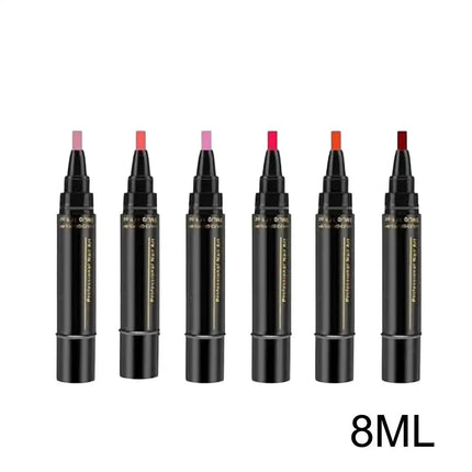 Summer Neon Gel Nail Polishs Pen Long Lasting Pure Color Nail Gel Nail Arts Marker Manicure Pen Nail Polishs Base Top Coat Gel