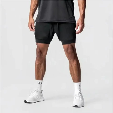 One Piece Men's Shorts Double Layer 2-in-1 Shorts Roronoa Zoro Japanese Anime Summer and Autumn Fake Two-piece Printed Pants