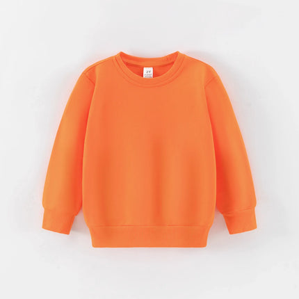 Autumn Spring Sweatshirt Kids Solid Color Hoodies Children Long Sleeve Sweatshirt Baby Boys Clothes Girls Tops