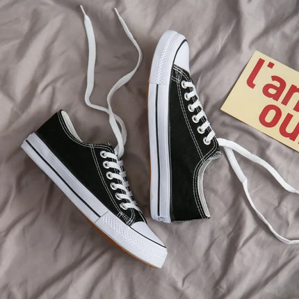 Unisex Casual Canvas Flat Shoes Spring Summer Breathable Rubber Sole Comfortable Slip-On Adults Flat Heel Fashionable Trendy