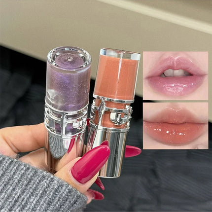 Transparent Moisturizing Lip Gloss Hydrating Drying Lips Mirror Lipstick Makeup Crystal Lip Oil Mirror Lip Glaze Tinted Plumper
