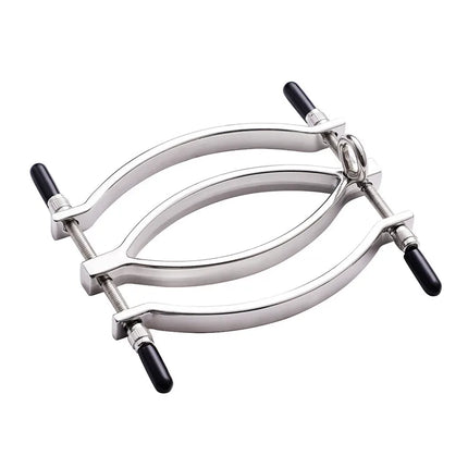 Labia Spreader Strap with Clamp Clip Onto Clitoris Spread Pussy Open Vagina Stimulator BDSM Bondage Nipple Sucker Sex Toys Slave