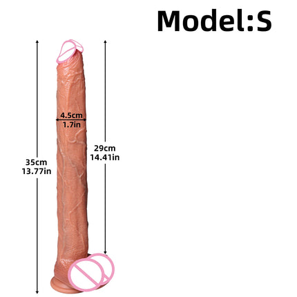 Double Head Realistic Silicone Dildo Long Anal Plug Vaginal Stimulator for Lesbian Couples And Gay Men Liquid Silicone Sex Toy