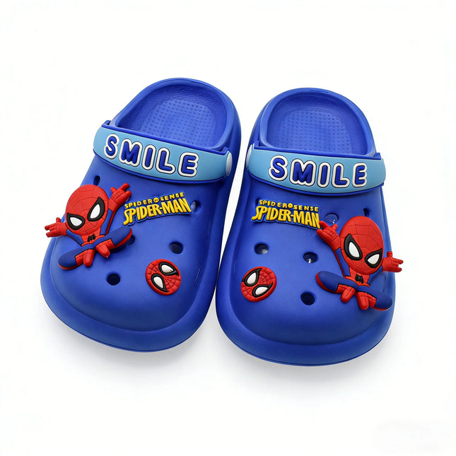 Marvel Children'S Hole Sandals Boys Summer Home Slipper Cartoon Spider-Man Slipper Children'S Gifts Beach Shoes Size 18-29