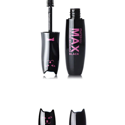 Cute Black Mascara Max Volume Curling Mascara Waterproof Thick Lengthening Lash Extention Eyelashes Makeup 4D Fiber Lash Mascara