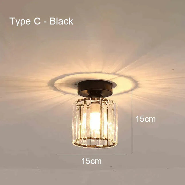 Nordic LED Acrylic Ceiling Lamp 3 Colors Aisle Corridor E27 Lamp For Living Room Bedroom Home Ceiling Light Interior Lighting