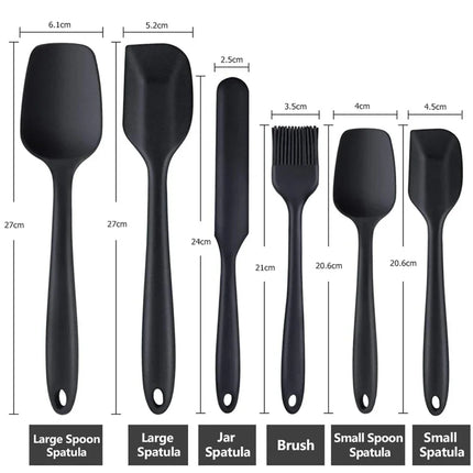 Silicone Spatula Set 6pcs / Set Spatules Silicone