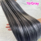 1B-Gray / 18inch 45cm / 100g|12 months With Proper Care|30%-55%