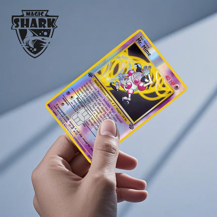 Pokemons Staryu Riolu Toterra Salamence Giratina Alakazam Glefairy Laser Holographic Credit Debit Card Sticker Film Skin Cover