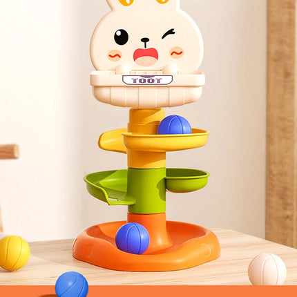 Montessori Stacking Toys for Babies 0 12M Rainbow Ring Stacker Baby Stacking Tower for Toddlers Educational Learning Sensory Toy