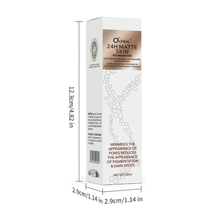 Natural liquid foundation, waterproof and sweat proof, durable makeup effect, multi color optional, create a natural foundation