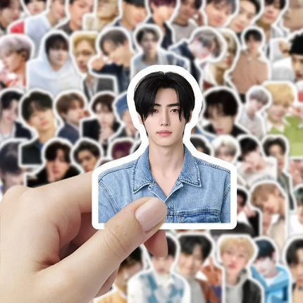 New Kpop Idols JUNGWON HEESEUNG Photo Stickers JAY JAKE NI-KI Stickers Kawaii Waterproof Photo Sticker Fans Collection Gift