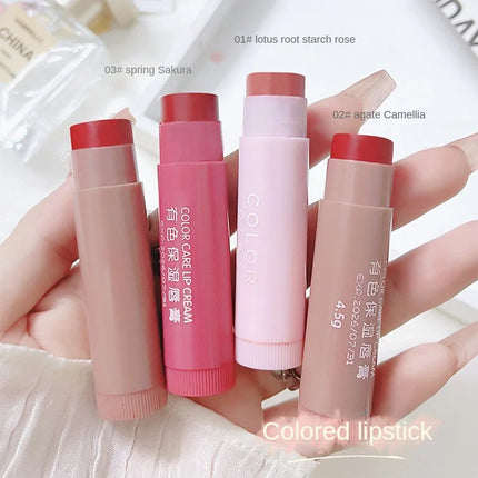 Tinted Lip Balm All-match Lip Balm Natural Ingredients Make-up Lipstick Fade Lip Moisturizing Lip Balm Small Volume Lip Makeup