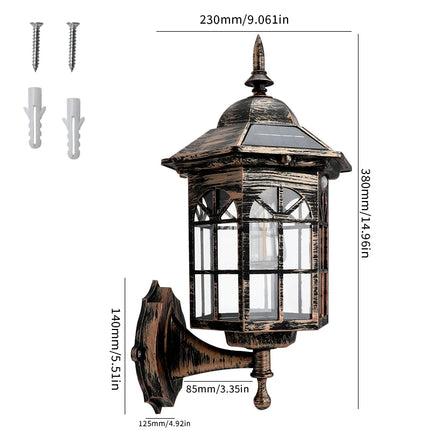 1PC Retro Landscape Solar Pathway Light Tungsten Filament Lamps Outdoor Garden Street Floor Decorative Solar Garden Led Lights