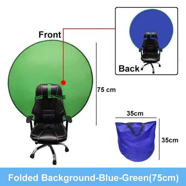Game Live Chromakey Photography Studio Chair Double Sided Backdrop Background Cloth Green Blue Screen