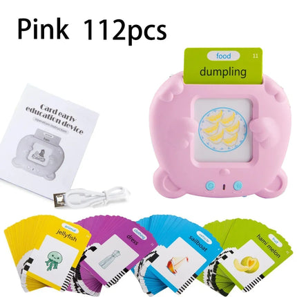 Talking Flash Cards Early Educational Toys Baby Boys Girls Preschool Learning Reading Machine Interactive Gifts