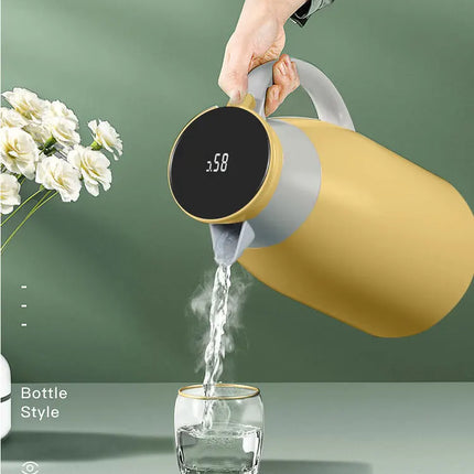 Large Capacity Thermos Kettle Thermal coffee Kettle Hot Water Bottle Coffee Thermal Bottle Large Capacity Glass Liner