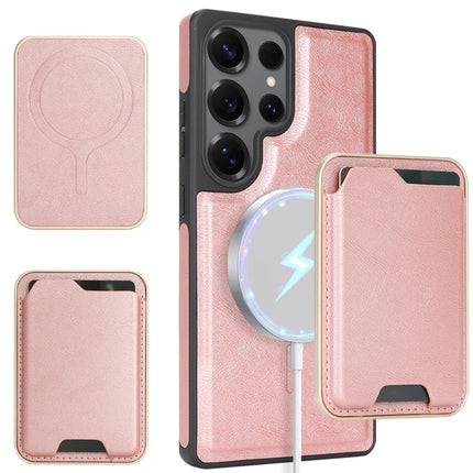 Luxury Business High Quality Magnetic Phone Case For Samsung Galaxy S25 S24 Plus S23 S22 Ultra Wallet Cover For Magsafe