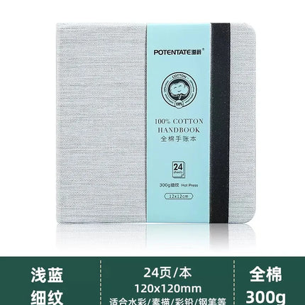 100% cotton journal watercolor book sketchbook acrylic marker drawing book fabric cover mini pocket book square oil pastel book