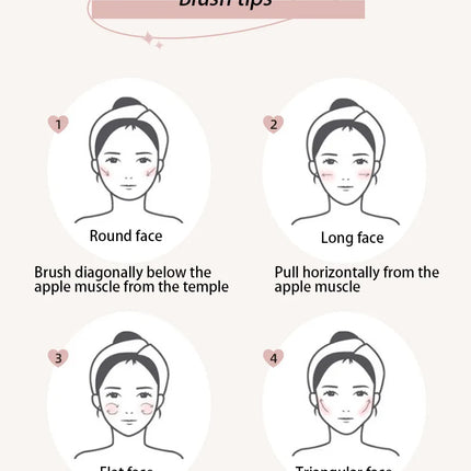 3in1 Three Colors Powder Tray Blush Contouring Waterproof Long Lasting Delicate Natural Face Makeup