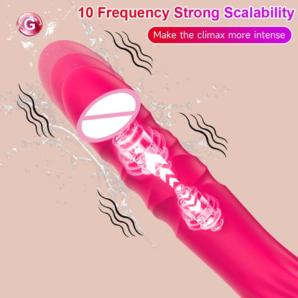 Simulate Dildo Vibrator With 10 Powerful Vibrating Modes of Clitoris G-spot Anal Stimulator for Adult Female Couple Sex Toys