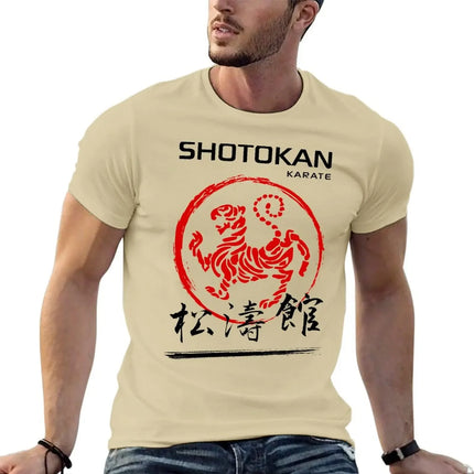 Shotokan Karate Tiger T-Shirt cute clothes anime figures tops street wear mens t shirts top quality