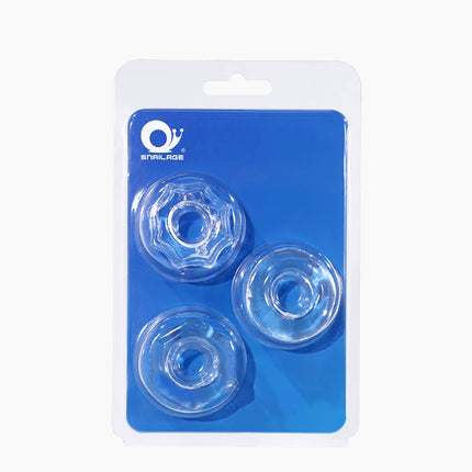 3 Pcs TPE Male Penis Cock Ring Adult Men Ejaculation Delay Cock Rubber Rings Penis Enlargement Sex Toys For Male Sex Ring Toys