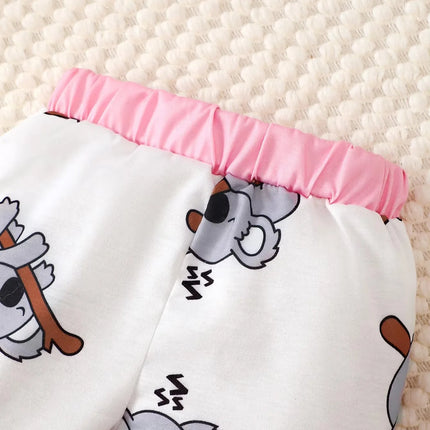 Newborn Baby Girl Clothing set Cute Koala Long Sleeve Top+ Pants+Hat 3PCS Outfits for 1-18 Months Infant Girl Spring&Autumn Wear