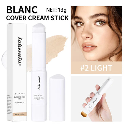 Foundation Stick Color Changing Foundation Detachable Brush Blanc Cover Cream Stick High Coverage Smoothly Blending Base Makeup