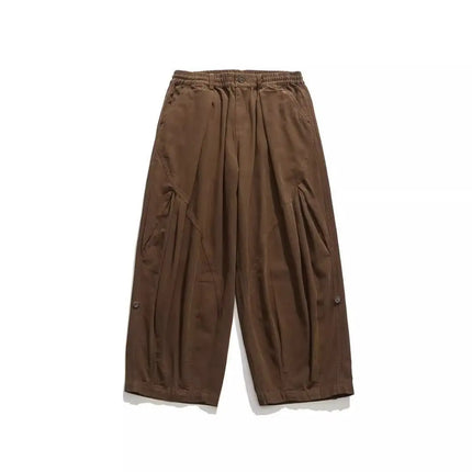 Harajuku Pants Man Baggy Pants Wide Leg Sweatpants Vintage Casual Straight Trousers Streetwear Cotton Japanese Summer
