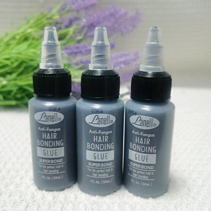 1pcs/2pcs 1Oz/ 2Oz/4Oz Lanell Black Hair Weaving Bond Anti-fungus Hair Bonding Glue SUPER BOND for the perfect hold in bonding