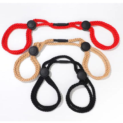 Adjustable Rope Handcuffs Erotic Slave BDSM Bondage Restraint Rope Ankle cuffs Fetish Flirt Sex Toys For Women Men Adults Games﻿