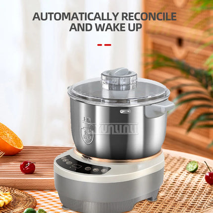 7L Stainless Steel Food Mixer Electric Dough Kneading Machine Automatic Large Capacity Dough Mixer HY-01 2025 NEW