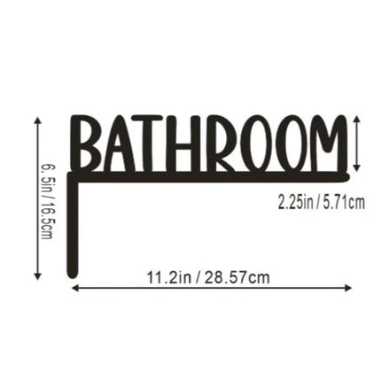 1pc Modern Wooden Toilet Door Sign Stylish Thinking Room Home Decor Artwork Decorative Door Frame Pendant Elegant Wall Ornament