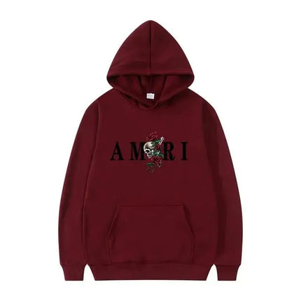 26Men's and women's fashionable clothing trends with printed sportswear Harajuku casual pullover Long-sleeved hooded