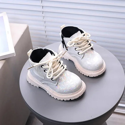 Winter Girls New Short Boots Children British Style Soft Sole Lightweight Boots Ankle-high Unisex Boys Shoes Size 21-30